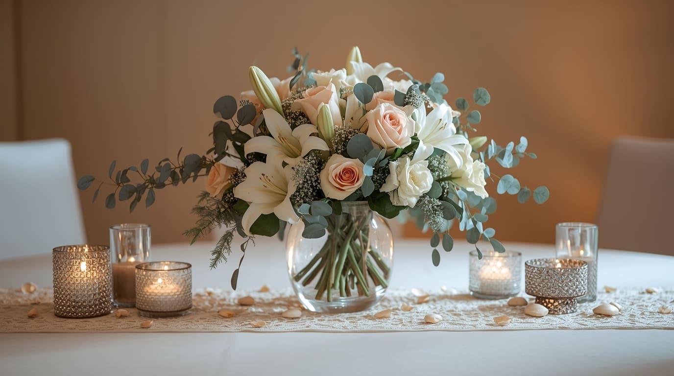 Elegante Tafel centerpiece voor recepties